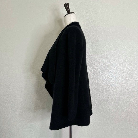 The Cashmere Project 100% Cashmere Black Open Front Cardigan, Sz Small - Picture 6 of 14